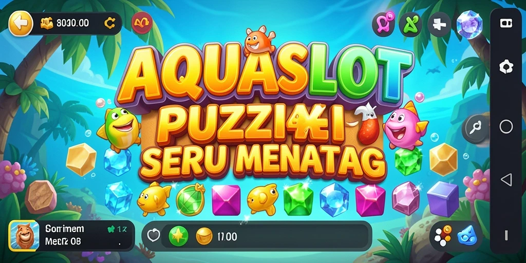 Tampilan menarik gameplay AQUASLOT yang menantang.