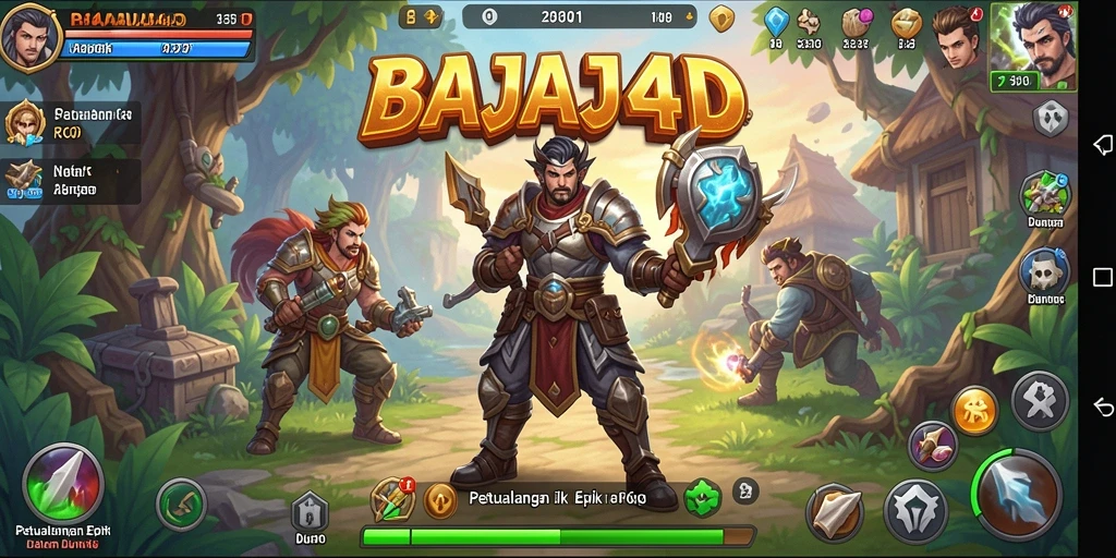 Tangkapan layar gameplay <strong>BAJAJ4D</strong> yang menunjukkan pertempuran epik di dunia RPG.