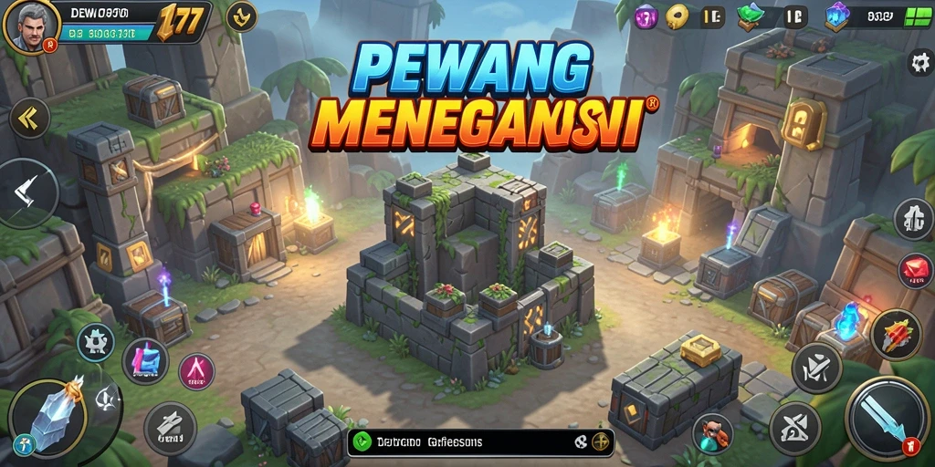 Tampilan aksi seru dari gameplay Tower Defense di DEWA777.