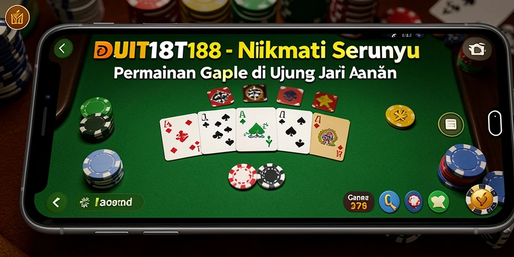Tampilan gameplay seru dalam permainan Gaple
