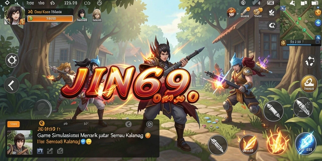 Tampilan gameplay menarik dalam JIN69 menunjukkan kreativitas pemain.