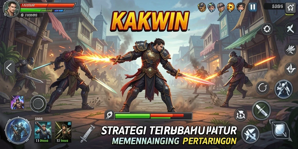 Tangkapan layar menampilkan pertempuran strategis yang mendebarkan di KAKWIN.