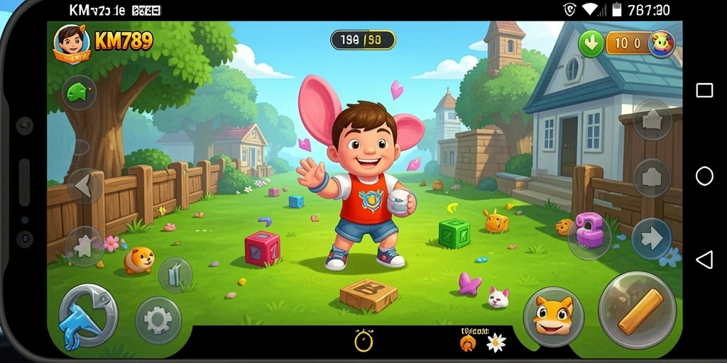 Screenshot KM789 menunjukkan gameplay Puzzle yang menantang dan menarik.