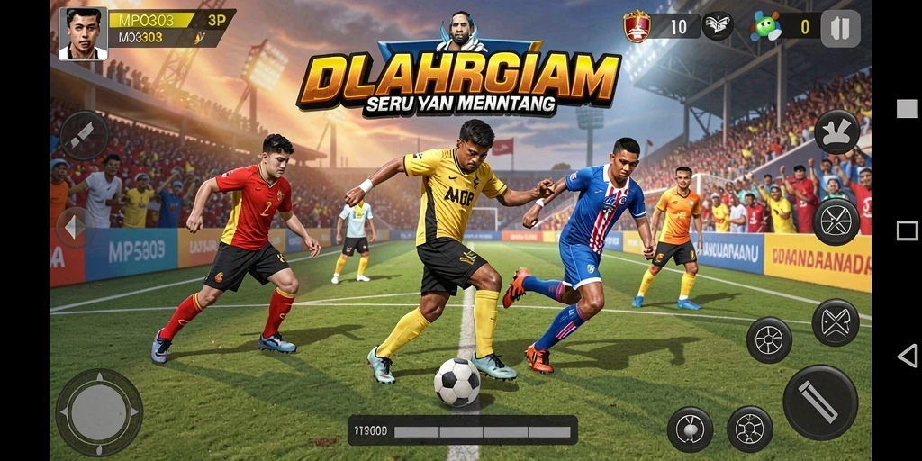 Tampilan utama gameplay MPO303 yang penuh aksi olahraga seru.