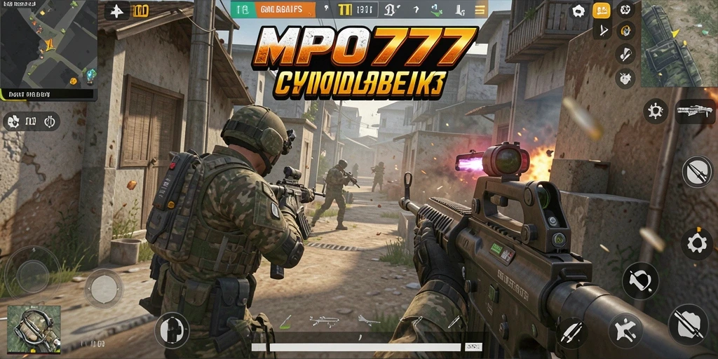 Tangkapan layar gameplay MPO777 dengan aksi tembak-menembak yang mendebarkan.