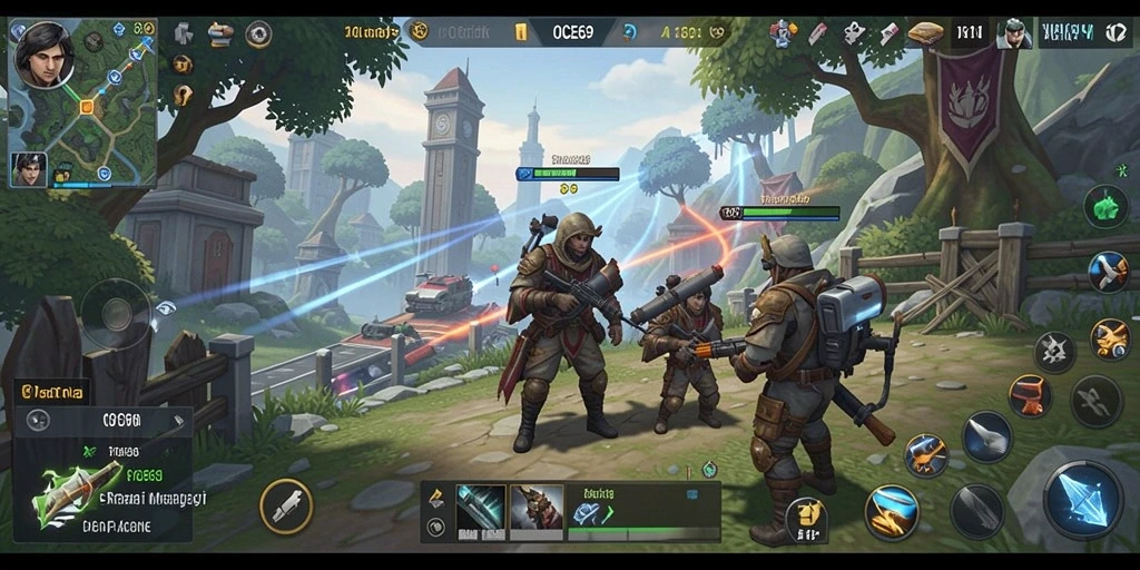 Tampilan dinamis gameplay OCE69 yang penuh strategi.