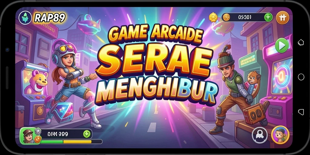 Tampilan gameplay seru dari RAP89 yang menampilkan aksi Arcade.