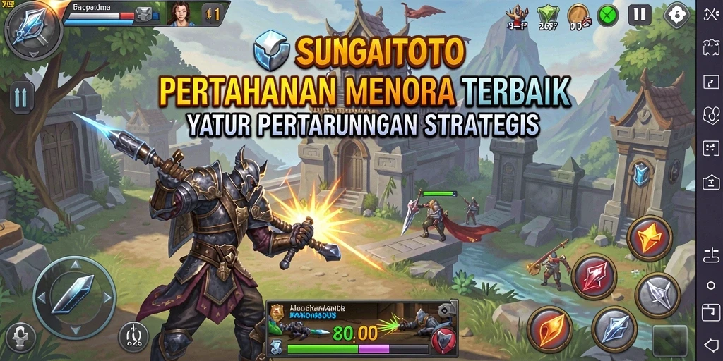 Gameplay menegangkan dari SUNGAITOTO dengan strategi menara yang cerdas.