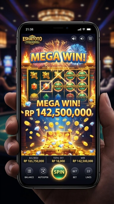 Tampilan utama aplikasi eshatoto yang user-friendly.
